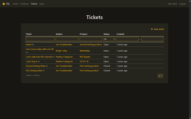Issue Tracking System – snímek 1