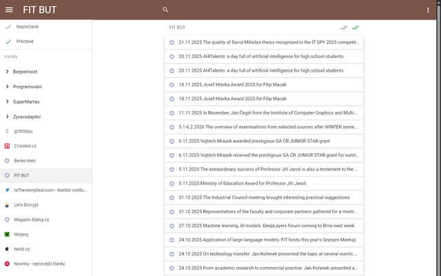 Not Just RSS Reader – snímek 2